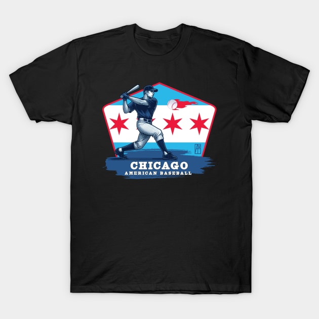 USA - American BASEBALL - Chicago - Baseball - Chicago baseball T-Shirt by ArtProjectShop